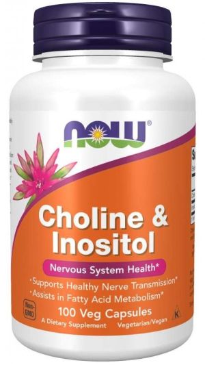 Now Foods NOW Choline & Inositol 500 мг 100 Капсули