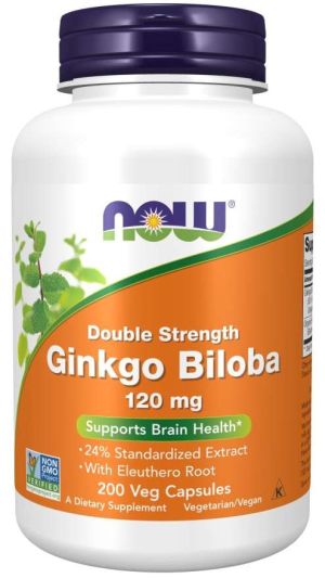 Now Foods NOW Ginkgo Biloba 120 мг 200 Капсули