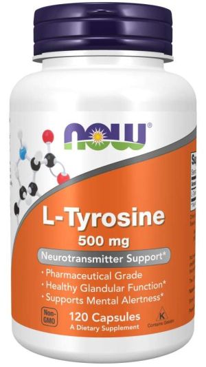 Now Foods NOW L Tyrosine 500 мг 120 Капсули