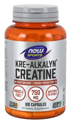 Now Foods NOW Sports Kre Alkalyn Creatine 750 мг 120 Капсули