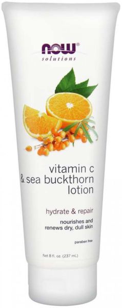 Now Foods NOW Хидратиращ Лосион С Витамин С И Морски Зърнастец Vitamin C & SEA Buckthorn Body Lotion 118 мл
