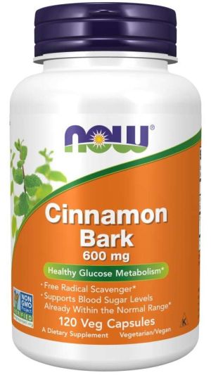 Now Foods NOW Cinnamon Bark 600 мг 120 Капсули