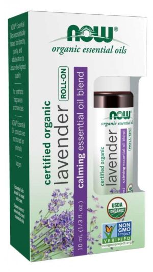 Now Foods NOW Био Лавандулово Масло Рол Он (roll On Organic Lavender) 10 мл
