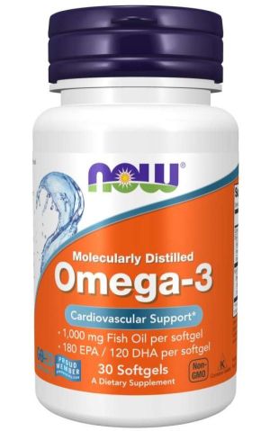 Now Foods NOW Omega 3 1000 мг 30 Дражета
