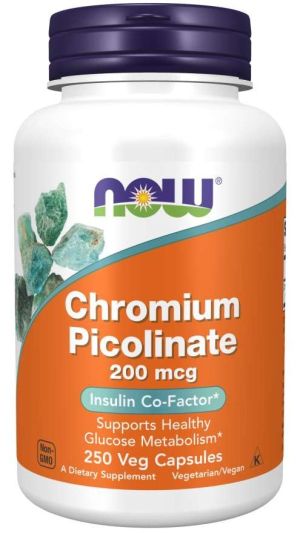 Now Foods NOW Chromium Picolinate 200 кг 250 Капсули