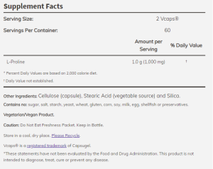 Now Foods NOW Proline 500 мг 120 Капсули