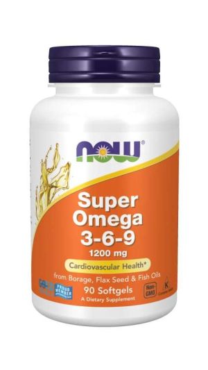 Now Foods NOW Super Omega 3 6 9 1200 мг 90 Дражета