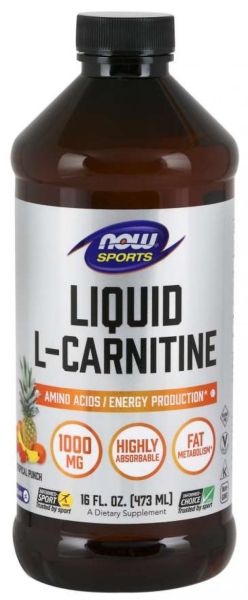 Now Foods NOW L Carnitine Liquid Tropical Punch 1000 мг (465 мл)
