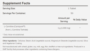 Now Foods NOW L Carnitine 1000 мг 50 Таблетки