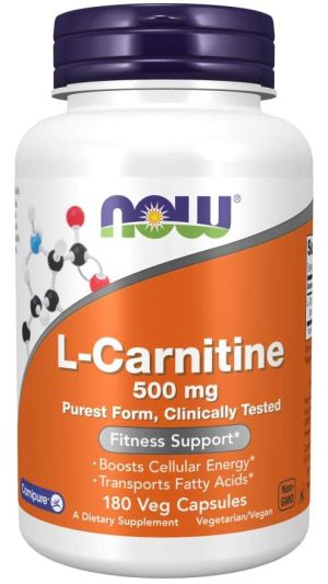 Now Foods NOW L Carnitine 500 мг 180 Капсули