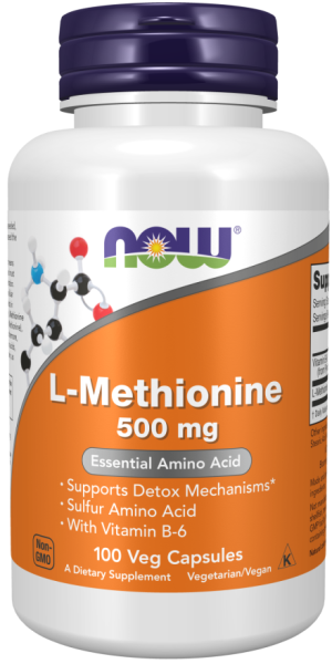 Now Foods NOW L Methionine 500 мг 100 Капсули