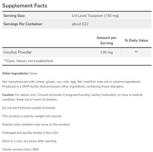 Now Foods NOW Inositol Powder 113 г