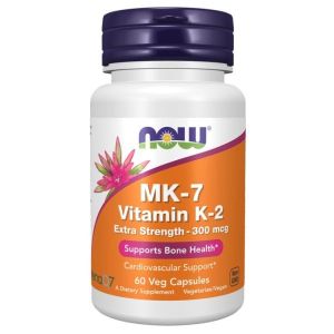 Now Foods NOW MK 7 Vitamin K 2 300 кг 60 Капсули