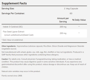 Now Foods NOW Indole 3 Carbinol 200 мг 60 Капсули