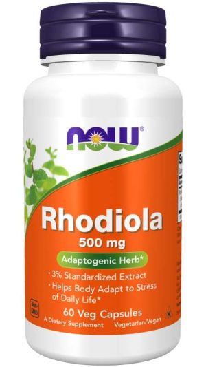 Now Foods NOW Rhodiola 500 мг 60 Капсули