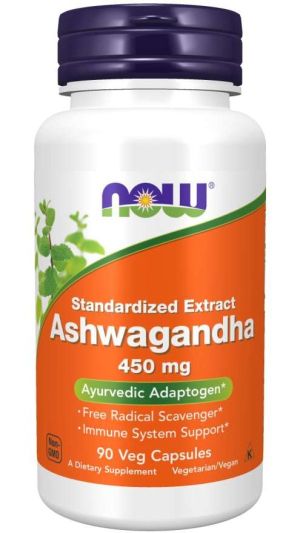 Now Foods NOW Ashwagandha Extract 450 мг 90 Капсули