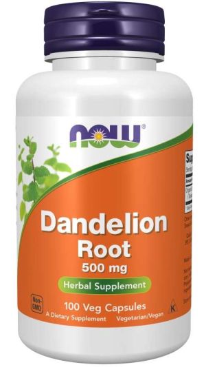 Now Foods NOW Dandellion Root 500 мг 100 Капсули