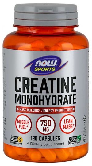 Now Foods NOW Sports Creatine Monohydrate 750 мг 120 Капсули