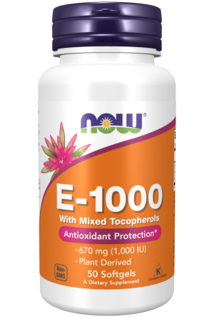 Now Foods NOW Витамин E 1000 IU 50 Дражета