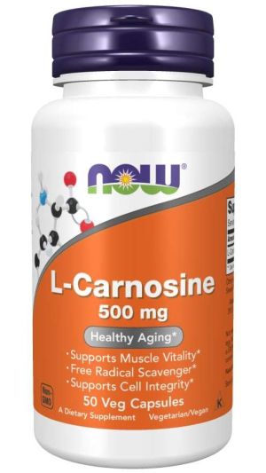 Now Foods NOW L Carnosine 500 мг 50 Капсули