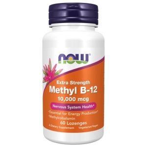 Now Foods NOW Methyl B 12 10,000 мкг 60 Таблетки За Смучене