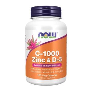 Now Foods NOW Vitamin C 1000 Zinc & D 3 100 Vcaps