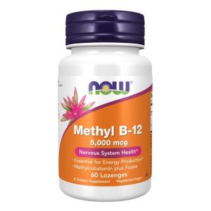 Now Foods NOW Methyl B 12 5000 кг 120 Таблетки За Смучене