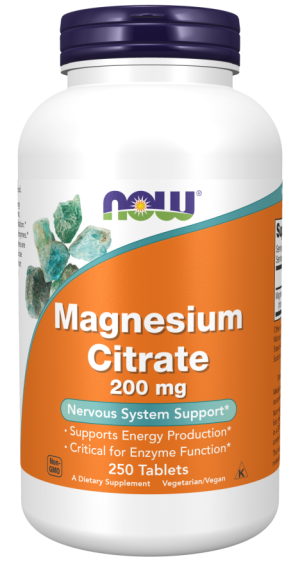 Now Foods NOW Magnesium Citrate 200 мг 250 Таблетки