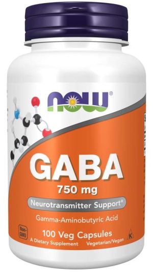 Now Foods NOW GABA 750 мг 100 Vcaps