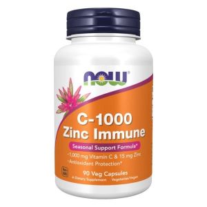 Now Foods NOW Vitamin C 1000 Zinc Immune 90 Vcaps