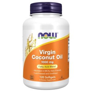 Now Foods NOW Virgin Coconut Oil 1000 мг 120 Дражета