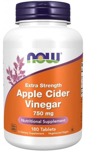 Now Foods NOW Apple Cider Vinegar 750 мг 180 Tablets