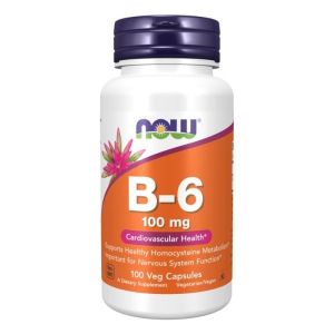 Now Foods NOW Витамин B 6 (pyridoxine) 100 мг 100 Капсули