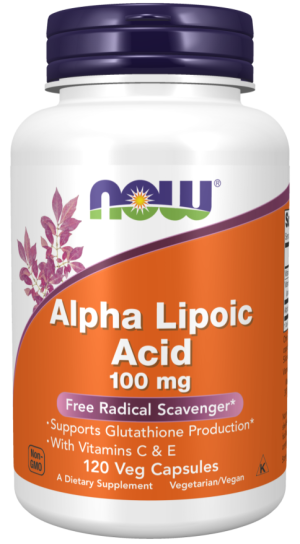 Now Foods NOW Alpha Lipoic Acid 100 мг 120 Капсули