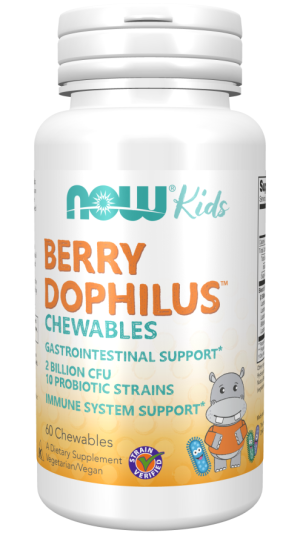 Now Foods NOW Berrydophilus 60 Дъвчащи Таблетки