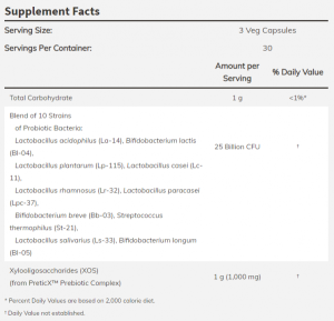 Now Foods NOW Probiotic 10™ + Bifido Boost 90 Веган Капсули