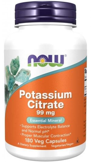 Now Foods NOW Potassium Citrate 99 мг 180 Capsules