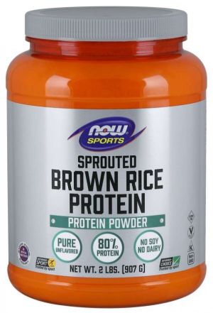Now Foods NOW Sports Rice Protein Brown Sprouted Unflavored 2 Lb