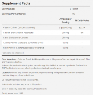 Now Foods NOW Vitamin C 1000 Complex 180 Таблетки