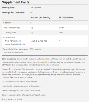 Now Foods NOW Glucomannan 575 мг 180 Caps