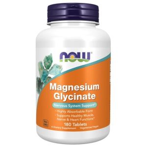 Now Foods NOW Magnesium Glycinate 180 Tablets
