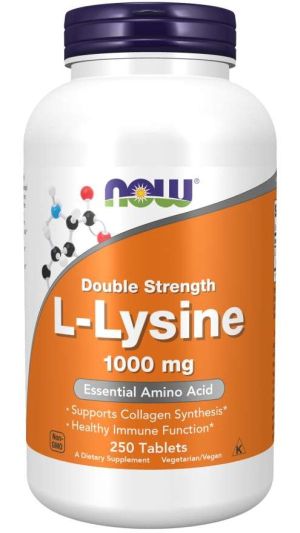 Now Foods NOW L Lysine 1000 мг 250 Tablets