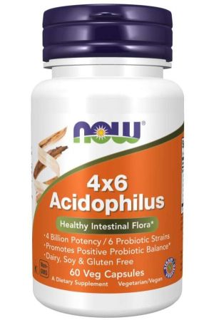 Now Foods NOW Acidophilus 4x6 60 Капсули