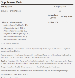 Now Foods NOW Acidophilus 4x6 60 Капсули