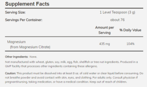 Now Foods NOW Magnesium Citrate 227 г