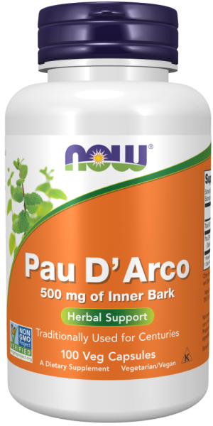 Now Foods NOW Pau D Arco 500 мг 100 Капсули