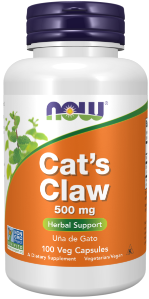 Now Foods NOW Cатs Claw (котешки Нокът) 500 мг 100 Капсули