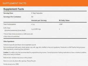 Now Foods NOW Cатs Claw (котешки Нокът) 500 мг 100 Капсули