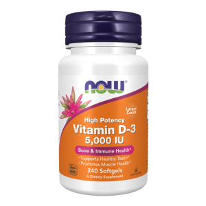Now Foods NOW Витамин D 3 5000 IU 240 Дражета