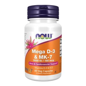 Now Foods NOW Мега D 3 With K2 60 Vcaps